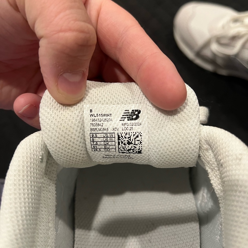 New Balance 515 V3 Classic White Sneakers Women’s 9.5 - Picture 3 of 4